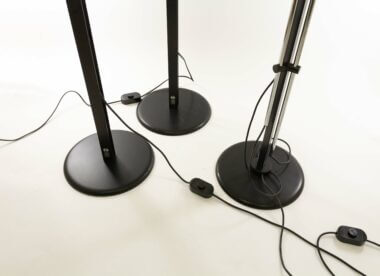 The base of three floor lamps P433 by Brusasco and Torretta for Luci Italia