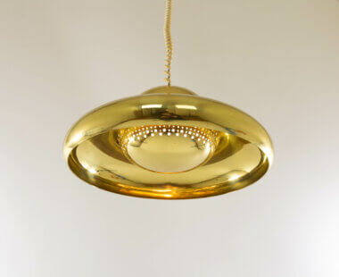 Brass Fior di Loto pendant by Tobia and Afra Scarpa for Flos as seen from below