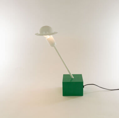 Table lamp Don by Ettore Sottsass for Stilnovo, switched on