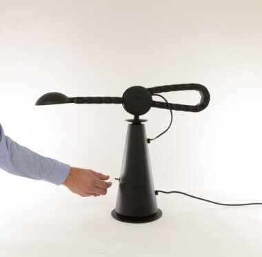 Table lamp Gaucho by Studio PER for Egoluce with an indication of the size