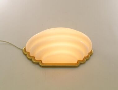 Kumo table lamp by Kazuhide Takahama for Sirrah, switched on and seen from above
