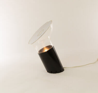 Nitia Table lamp by Rodolfo Bonetto for Design House Guzzini, switched on