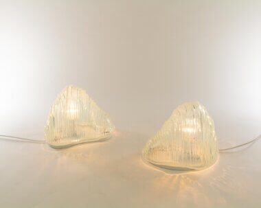 Beautiful Iceberg table lamps by Carlo Nason for A.V. Mazzega
