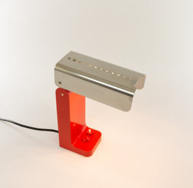 Vademecum table lamp by Joe Colombo for Kartell, switched on
