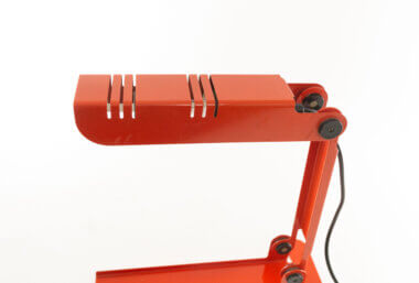 The top part of a Red Nana Table lamp by Carlo Nason for Lumenform