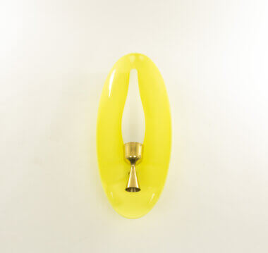 Yellow Wall Fixture by Angelo Lelii for Arredoluce in all its beauty
