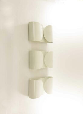Three wall lamps model Foglio by Tobia Scarpa for Flos