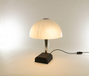 Spicchio table lamp by Danilo and Corrado Aroldi for Stilnovo, switched on