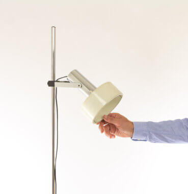 Model Phon floor lamp by Stilnovo with an indication of the size