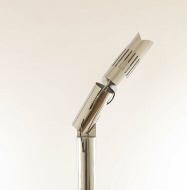 The reflector of a Cobra floor lamp by Gabriele D'Ali for Francesconi