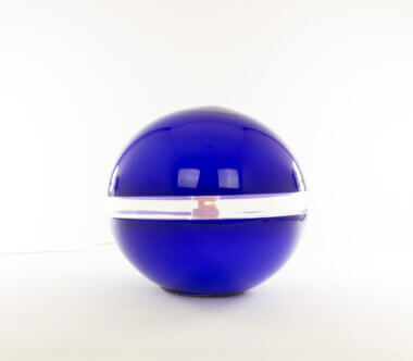 Blue LT 230 Table Lamp by Carlo Nason for AV Mazzega, horizontal view