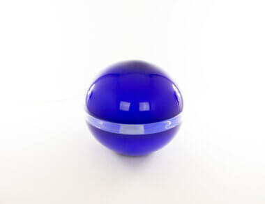 Blue LT 230 Table Lamp by Carlo Nason for AV Mazzega, from further away