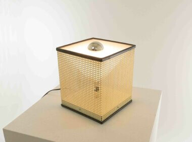 Table lamp Open by Paolo Piva for LumenForm, switched on
