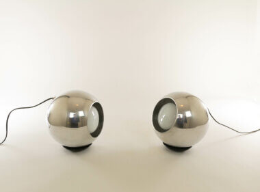 Two Model 586 table lamps by Gino Sarfatti for Arteluce