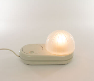 Farstar Table Lamp by Adalberto Dal Lago for Bieffeplast, switched on