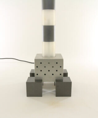 The base of a Spargiotto table lamp by Matteo Thun with Andrea Lera for Bieffeplast