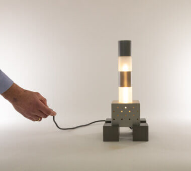 Spargiotto table lamp by Matteo Thun with Andrea Lera for Bieffeplast with an indication of the size