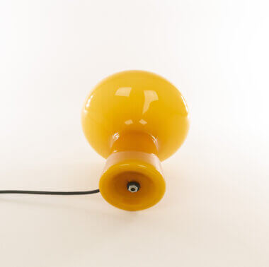 The bottom part of a Hand-blown amber Fungo table lamp (medium) by Massimo Vignelli for Venini