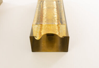 The brass back part of a Double Atlantic Wall lamp by Vitrika in Gold