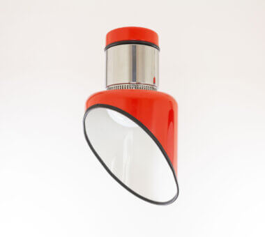 Red ceiling lamp Sisten by Gianni Celada for Fontana Arte