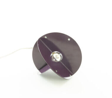 Purple table lamp Luna by Rinaldo Cutini for New Lamp, position 1