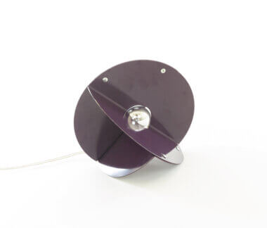 Purple table lamp Luna by Rinaldo Cutini for New Lamp, position 2