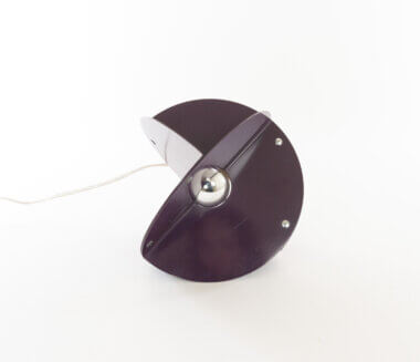 Purple table lamp Luna by Rinaldo Cutini for New Lamp, position 4