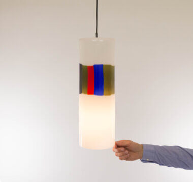 L 59 Glass pendant by Alessandro Pianon for Vistosi, with an indication of the size