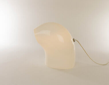 L 290 glass table lamp by Gino Vistosi for Vistosi as seen from the back
