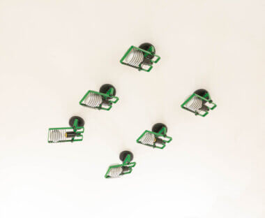 Set of Green Sintesi ceiling lamps by Ernesto Gismondi for Artemide