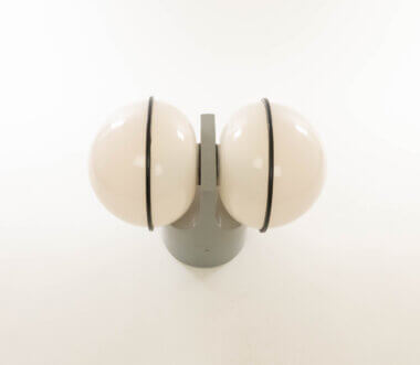 Totem Wall lamp with two globes by Gae Aulenti for Stilnovo