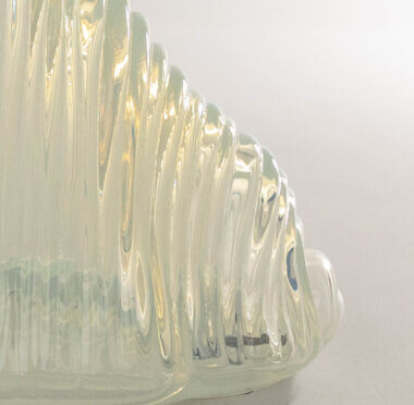 The glass of a Iceberg table lamp by Carlo Nason for A.V. Mazzega