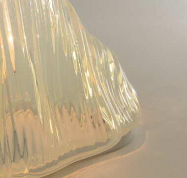 Another detail of a Iceberg table lamp by Carlo Nason for A.V. Mazzega