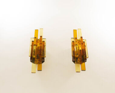 A pair of Holm Sorensen Glass wall lamps
