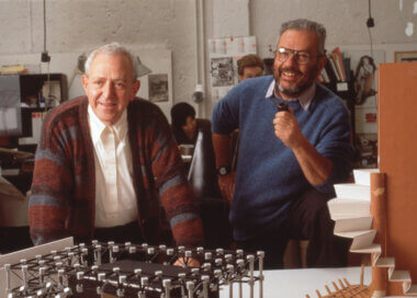 Paolo Lomazzi and Donato D'Urbino in their studio
