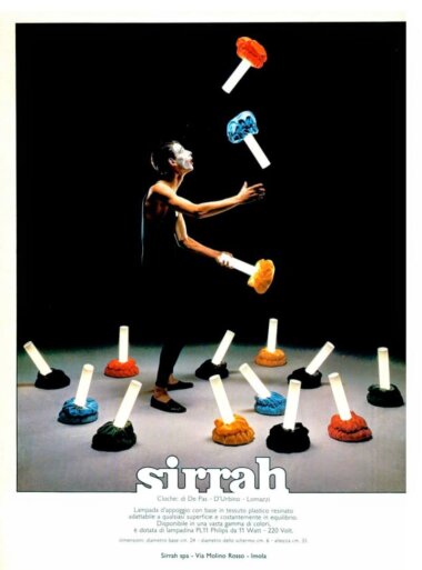 Sirrah - Jonathan De Pas, Donato D’Urbino & Paolo Lomazzi - Table Lamp - Cloche - Advertisement - Italian