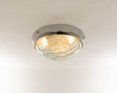 Ceiling lamp with faceted glass by Pia Guidetti Crippa for Lumi