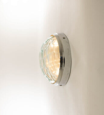 Wall lamp with faceted glass by Pia Guidetti Crippa for Lumi