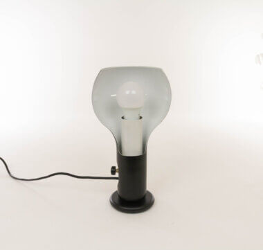 The lamphouder of a Black Flash Table lamp model by Joe Colombo for O-Luce