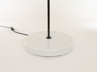 The marble base of a Snow table lamp by Vico Magistretti for O-luce