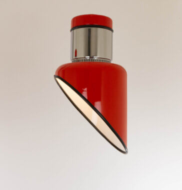 One of two Sisten ceiling lamps by Gianni Celada for Fontana Arte