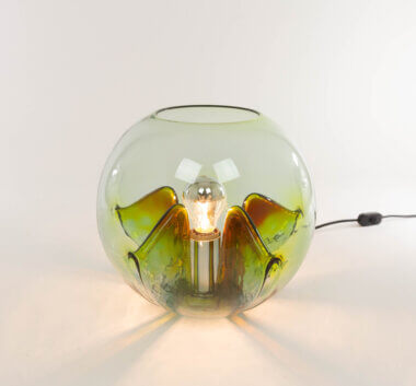 Nuphar Table lamp by Toni Zuccheri for VeArt, switched on