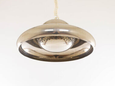 Nickel-plated Fior di Loto pendant by Tobia Scarpa for Flos, as seen from below