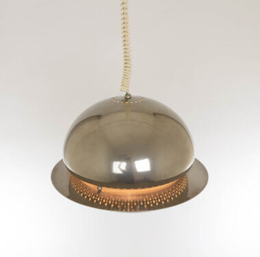 Nickel-plated Nictea pendant by Tobia Scarpa for Flos, as seen from the top