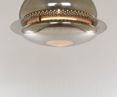 The lower part of a Nickel-plated Nictea pendant by Tobia Scarpa for Flos