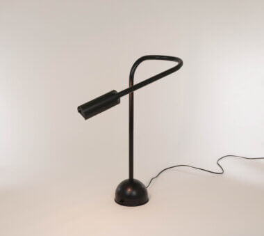 Black Stringa table lamp by Hans Ansems for Luxo Italiana, Switched on