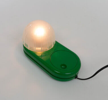 The dimmer of a Green Farstar Table Lamp by Adalberto Dal Lago for Francesconi