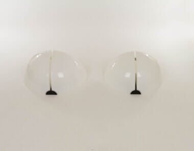 Pair of Spicchio wall lamps by Corrado and Danilo Aroldi for Stilnovo, as seen from below