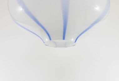 The lower part of a large Cipolla Murano glass pendant by Massimo Vignelli for Venini