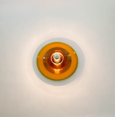 Amber Wall or Ceiling Lamp by Venini for Pierre Cardin, in all its beauty